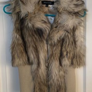 Fur vest jacket